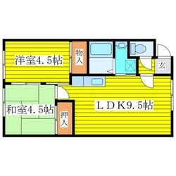 ビューティー4・3Cの物件間取画像